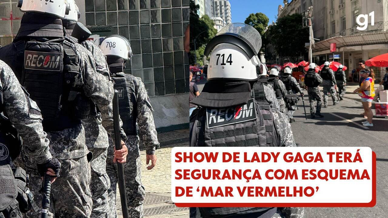 ‘Mar Vermelho’: entenda tática de segurança para show da Lady Gaga no Rio, praticada pela PM no carnaval de Salvador | Show da Lady Gaga