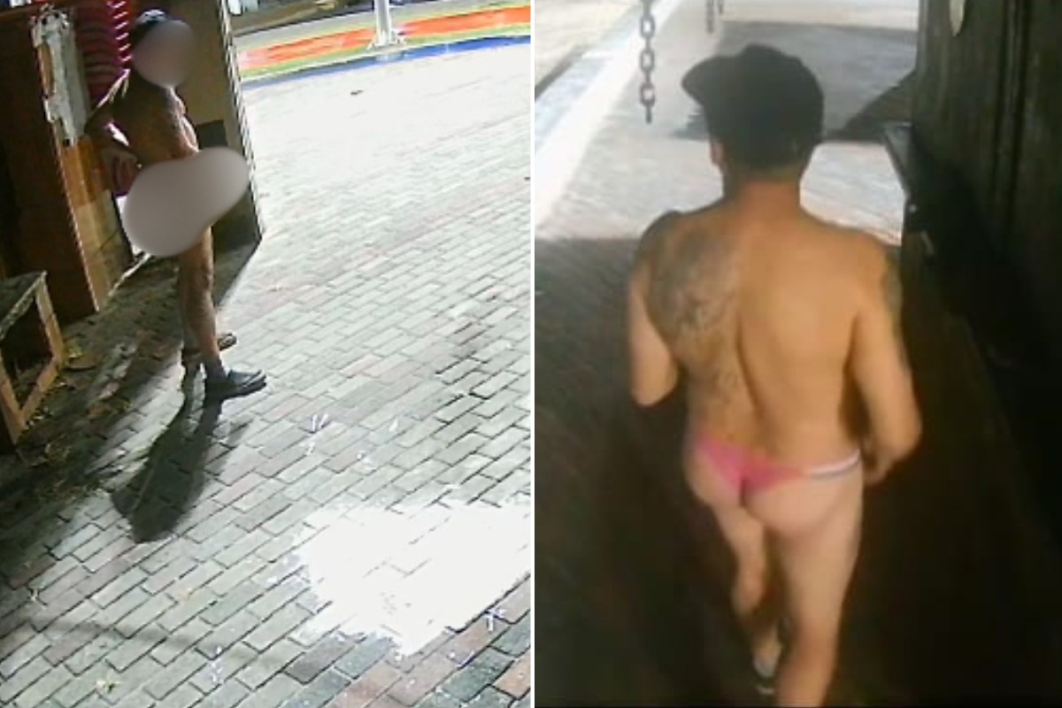 Homem de calcinha é filmado se masturbando em quiosque de praia no litoral de SP; VÍDEO