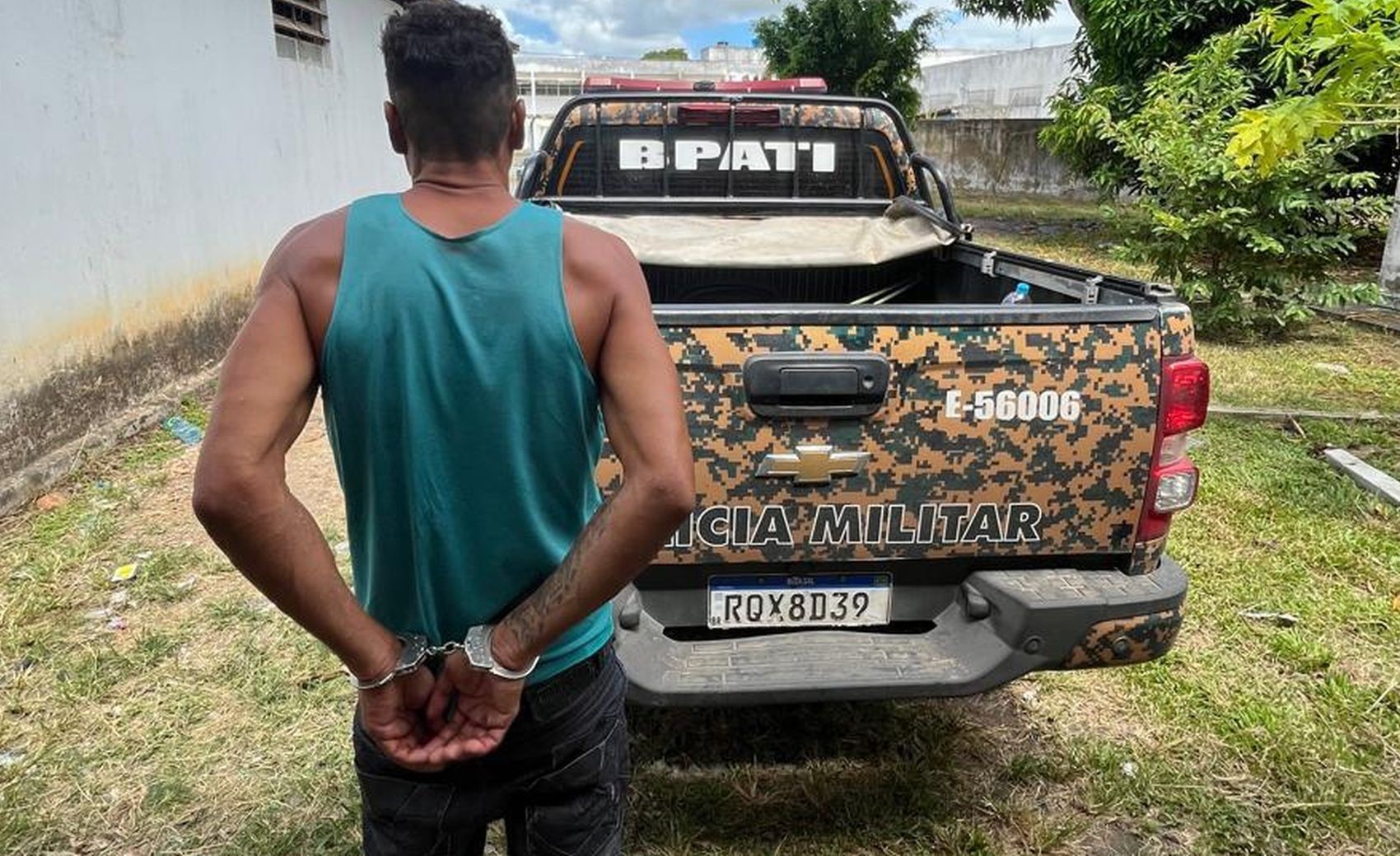 Suspeito de tentar matar a mulher com golpes de facão é preso em flagrante em Boquim