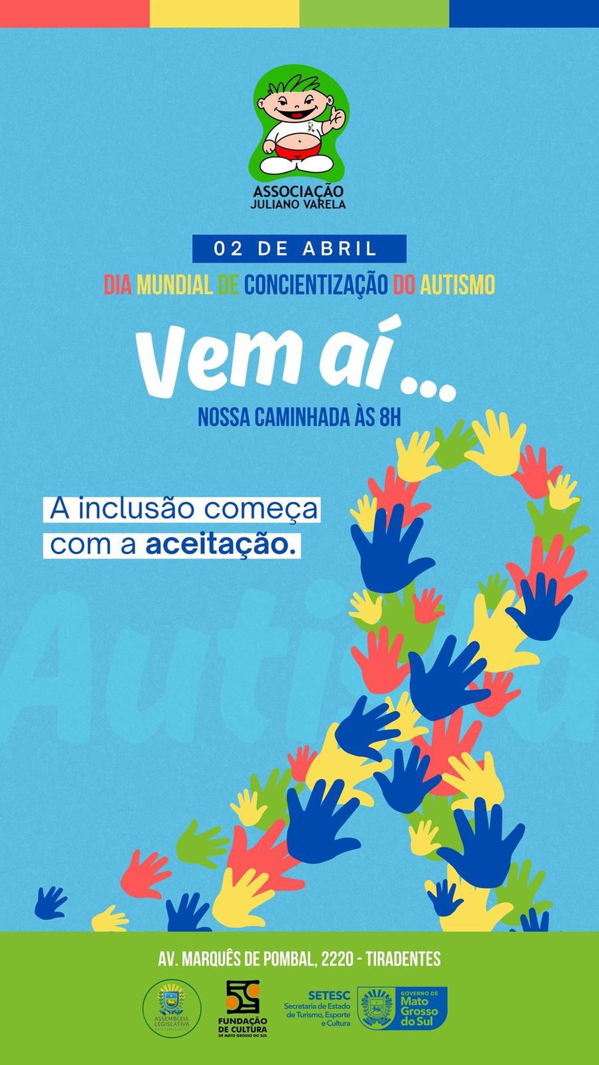 Caminhada da Inclusão: ação em prol do autismo reúne comunidade em Campo Grande